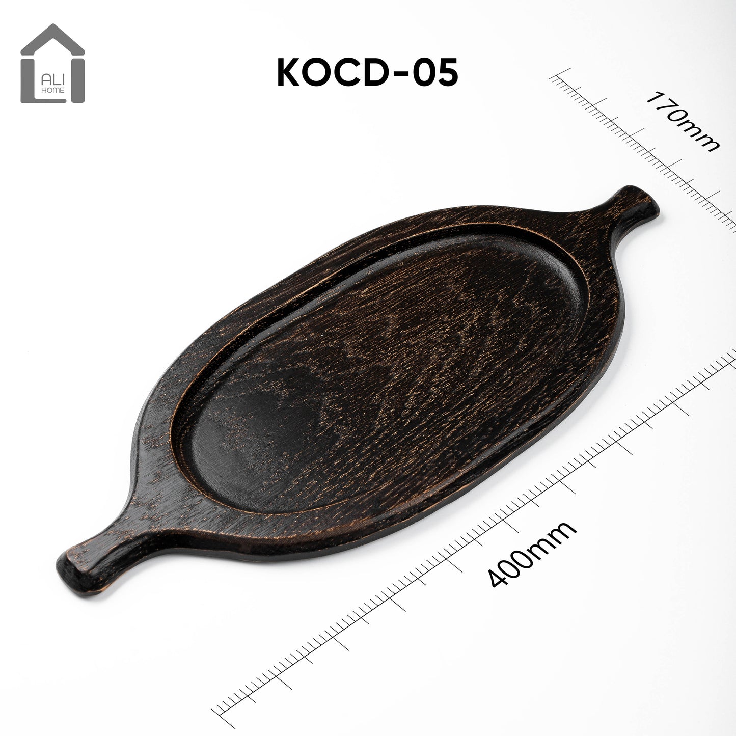 ALIHOME® Dark Wooden Decorative Tray | KOCD-05