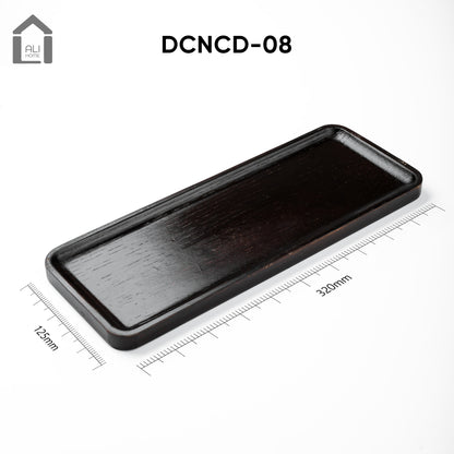 ALIHOME® Dark Wooden Decorative Tray | DCNCD-08