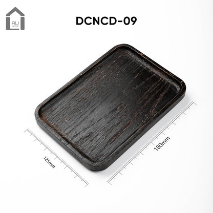 ALIHOME® Dark Wooden Decorative Tray | DCNCD-09