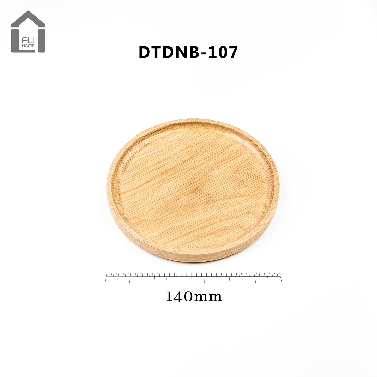 ALIHOME® Oak Round Decorative Serving Tray | Set of 3