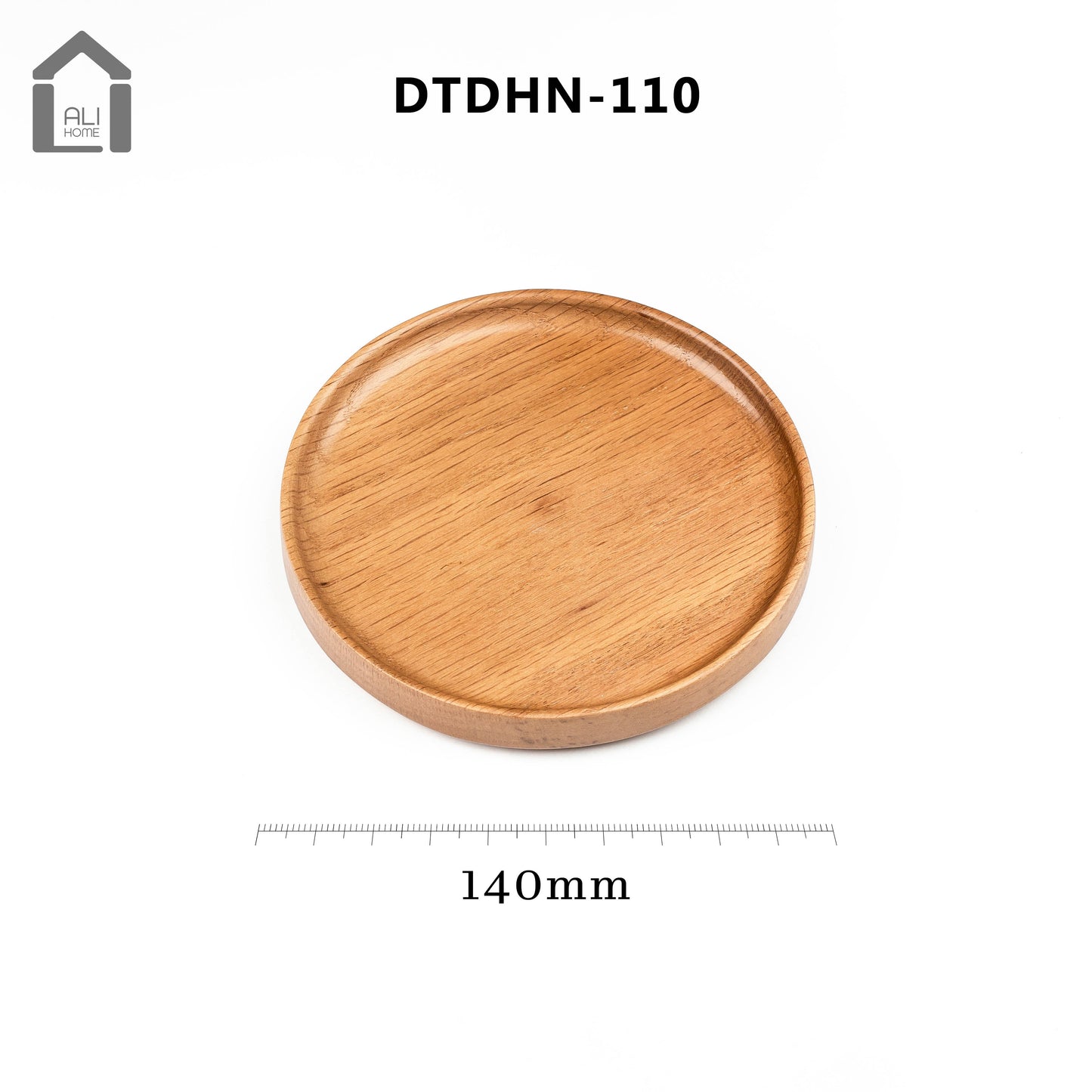 ALIHOME® Dark Oak Round Decorative Serving Plate | Set of 3