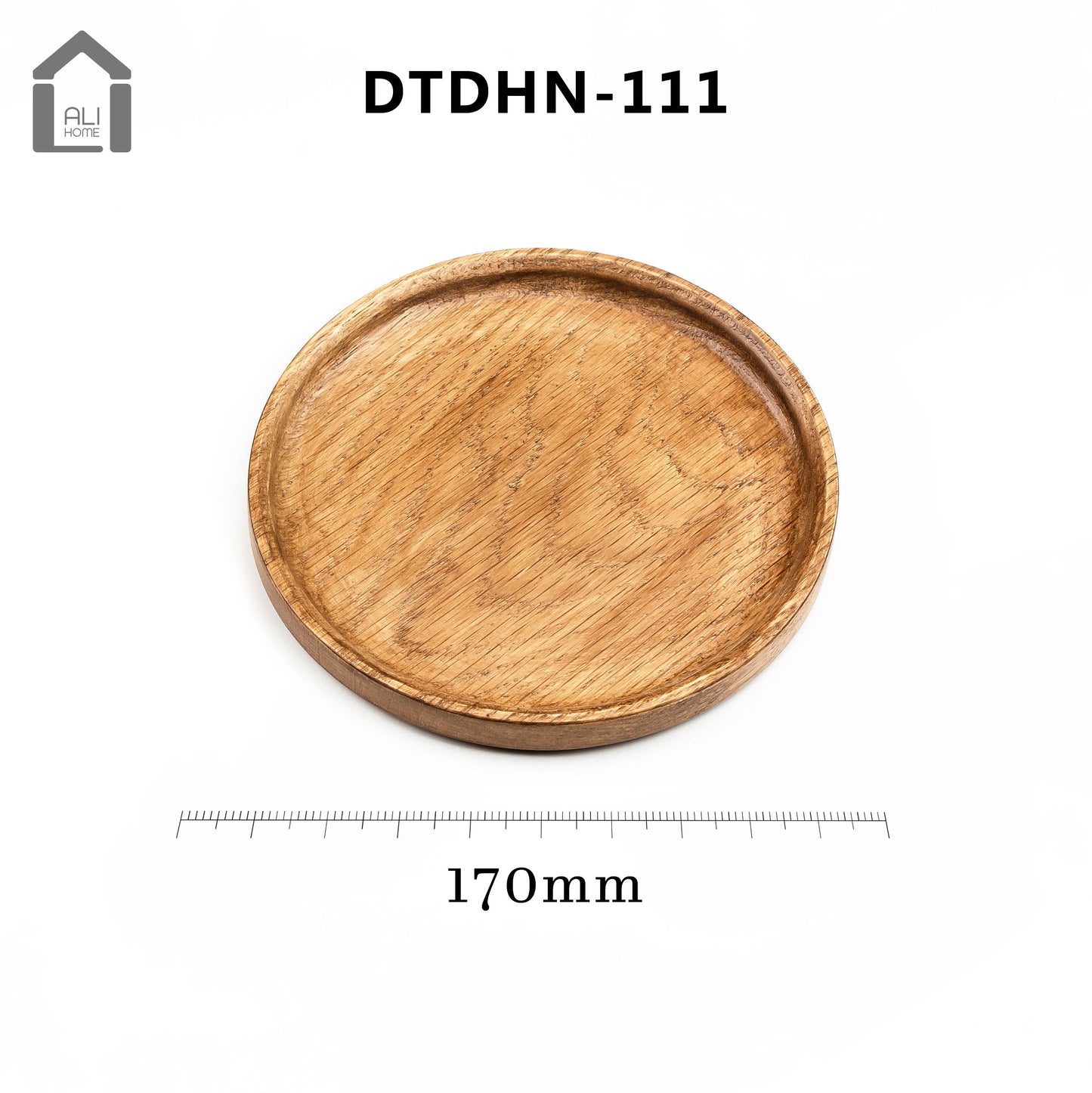 ALIHOME® Dark Oak Round Decorative Tray | Perfume/Candle Holder | Set of 3