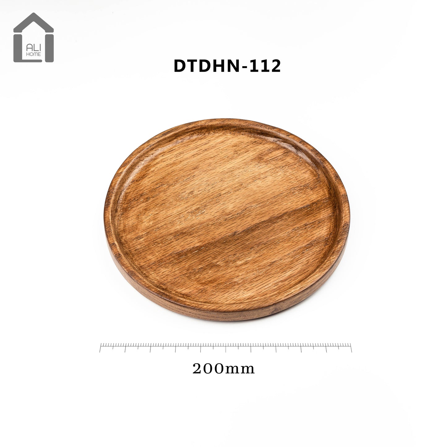 ALIHOME® Dark Oak Round Decorative Tray | Perfume/Candle Holder | Set of 3