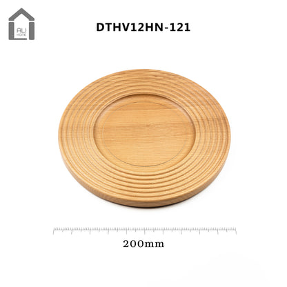 ALIHOME® Dark Wooden 8" Plate | DTHV12HN-121