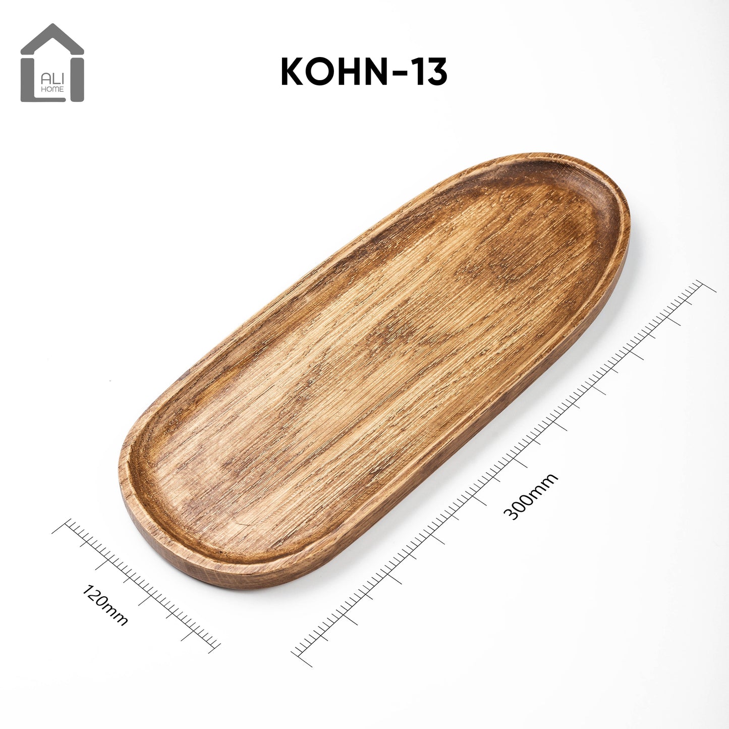 ALIHOME® Vintage Wooden Oval Decorative Tray | KOHN-13