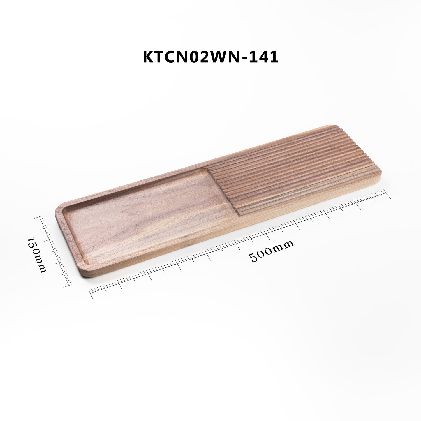 ALIHOME® Rectangle Teapot & Cup Tray | Walnut | KTCN02WN-141