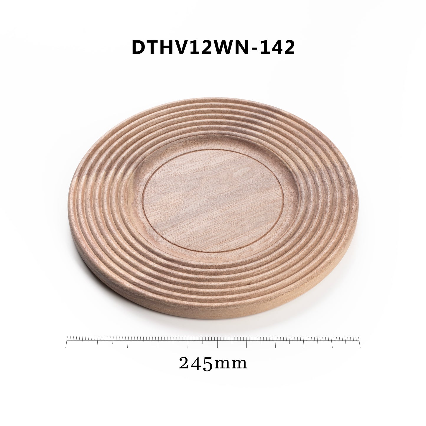 ALIHOME® Walnut Wooden 8" Plate | DTHV12WN-142