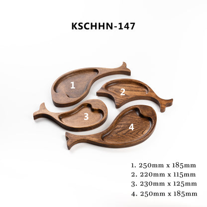 ALIHOME® Oak Fish Shaped Decorative Tray Set | KSCHHN-147