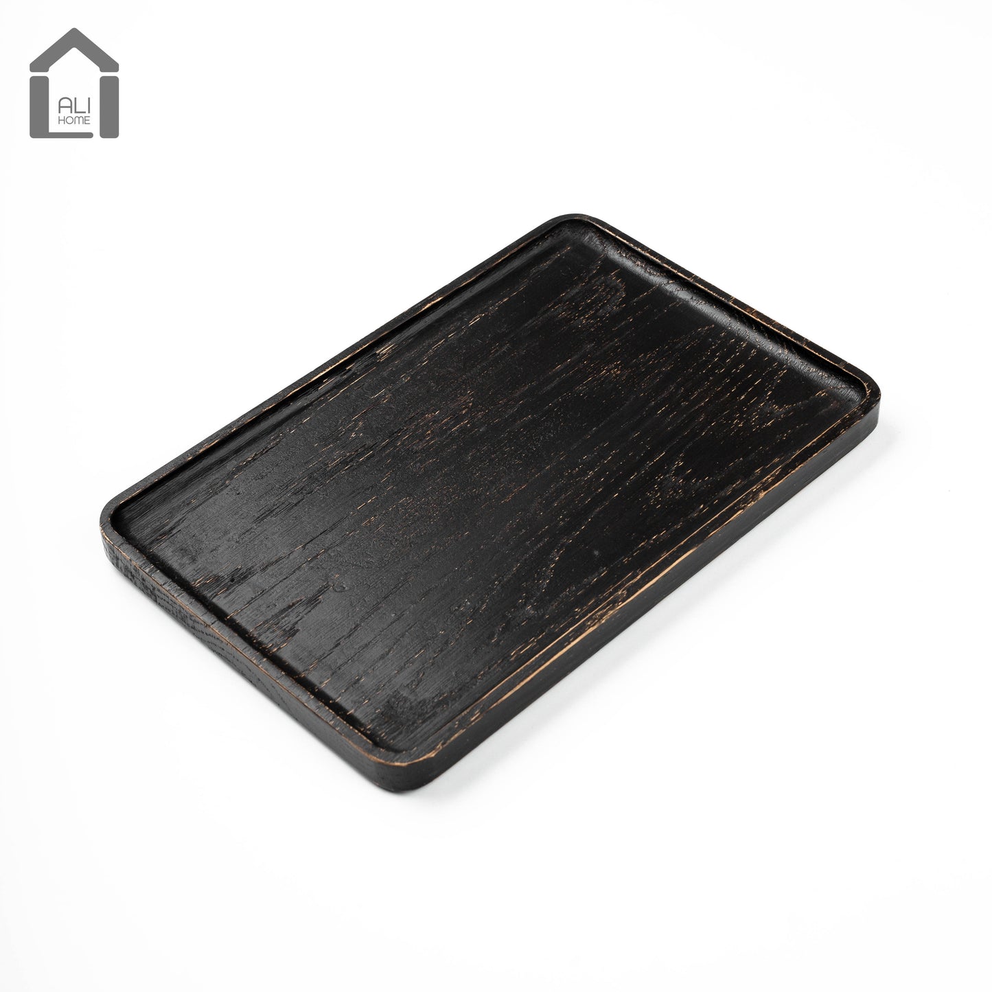 ALIHOME® Dark Wooden Decorative Tray | DCNCD-07