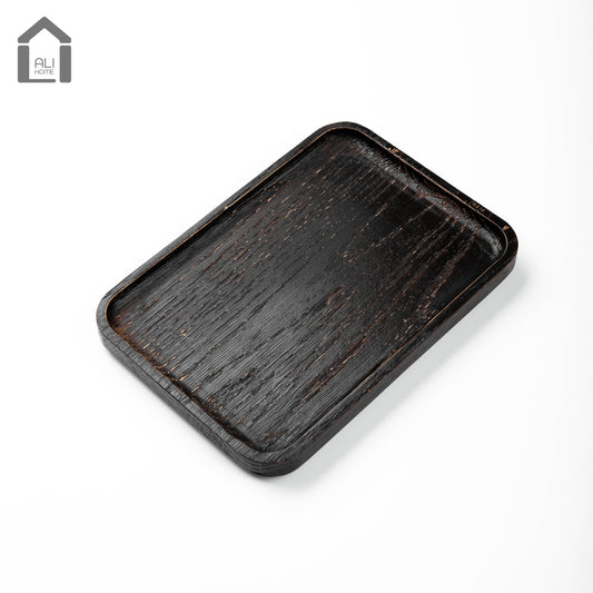 ALIHOME® Dark Wooden Decorative Tray | DCNCD-09