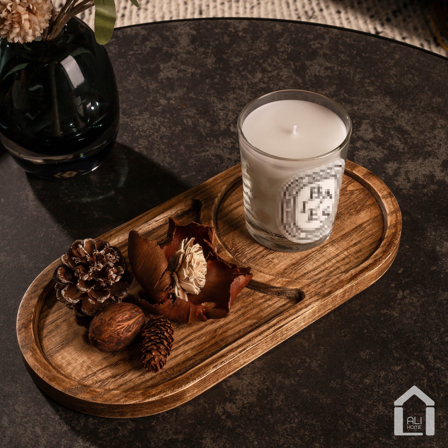 ALIHOME® Wooden Perfume/Candle Tray | KO01HN-53