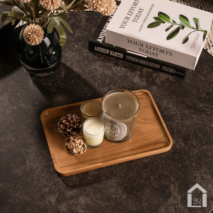 ALIHOME® Rectangle Wooden Decorative Tray | DCNHN-150