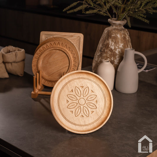 ALIHOME® Light Wooden 8" Plate | DTHV04NB-21