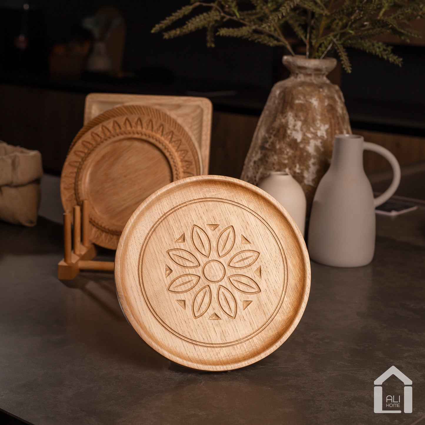 ALIHOME® Light Wooden 8" Plate | DTHV04NB-21