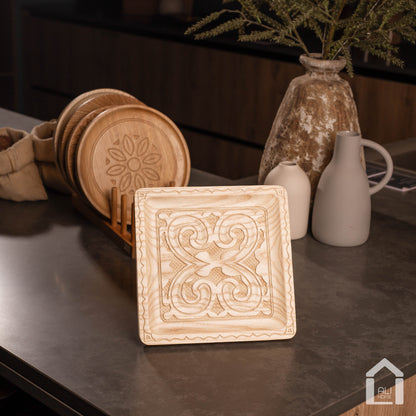 ALIHOME® Light Wooden 8" Plate | DVHV02NB-128