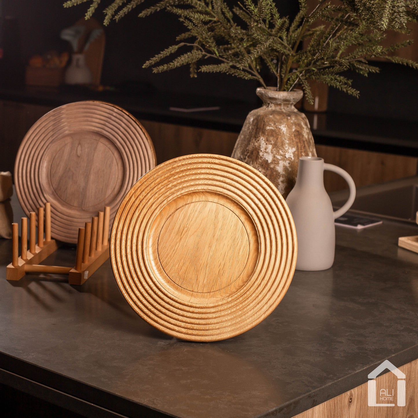 ALIHOME® Light Wooden 8" Plate | DTHV12NB-120