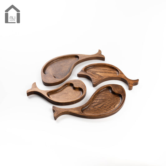 ALIHOME® Oak Fish Shaped Decorative Tray Set | KSCHHN-147