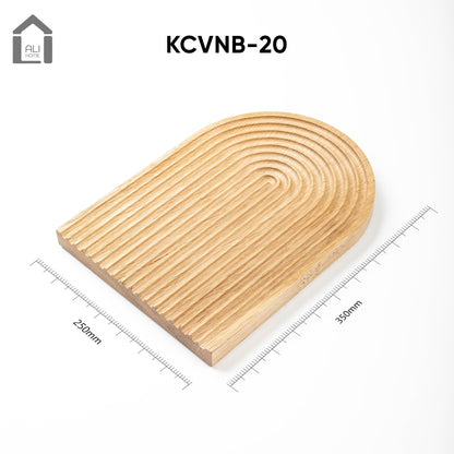 ALIHOME® Light Wooden Rainbow Shaped Decorative Tray | KCVNB-20