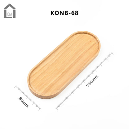 ALIHOME® Dark Wooden Oval Decorative Tray | KONB-68