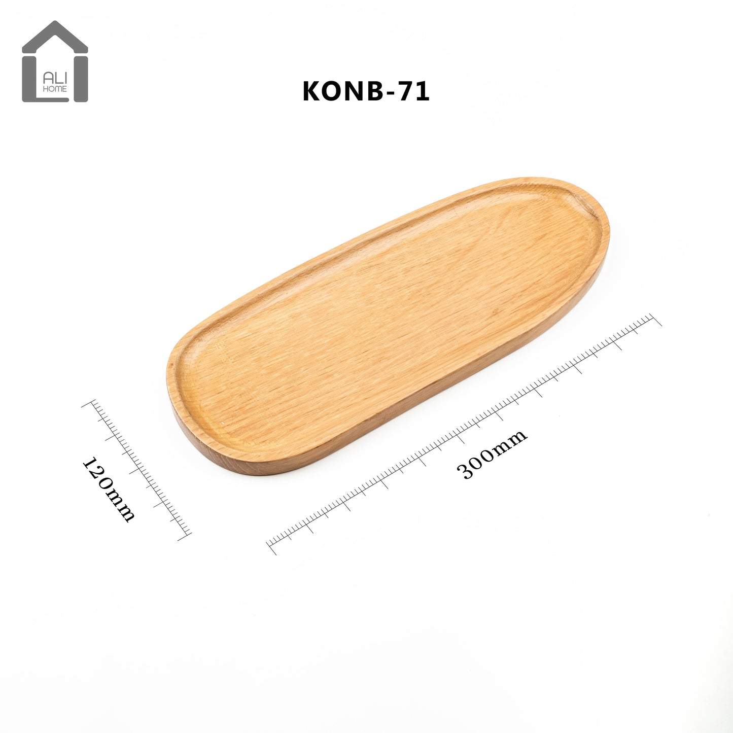 ALIHOME® Light Wooden Oval Decorative Tray | KONB-71