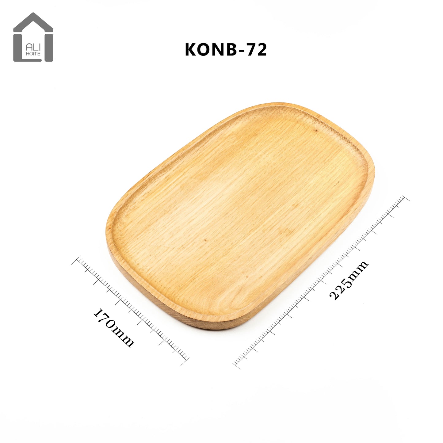 ALIHOME® Light Wooden Oval Decorative Tray | KONB-72