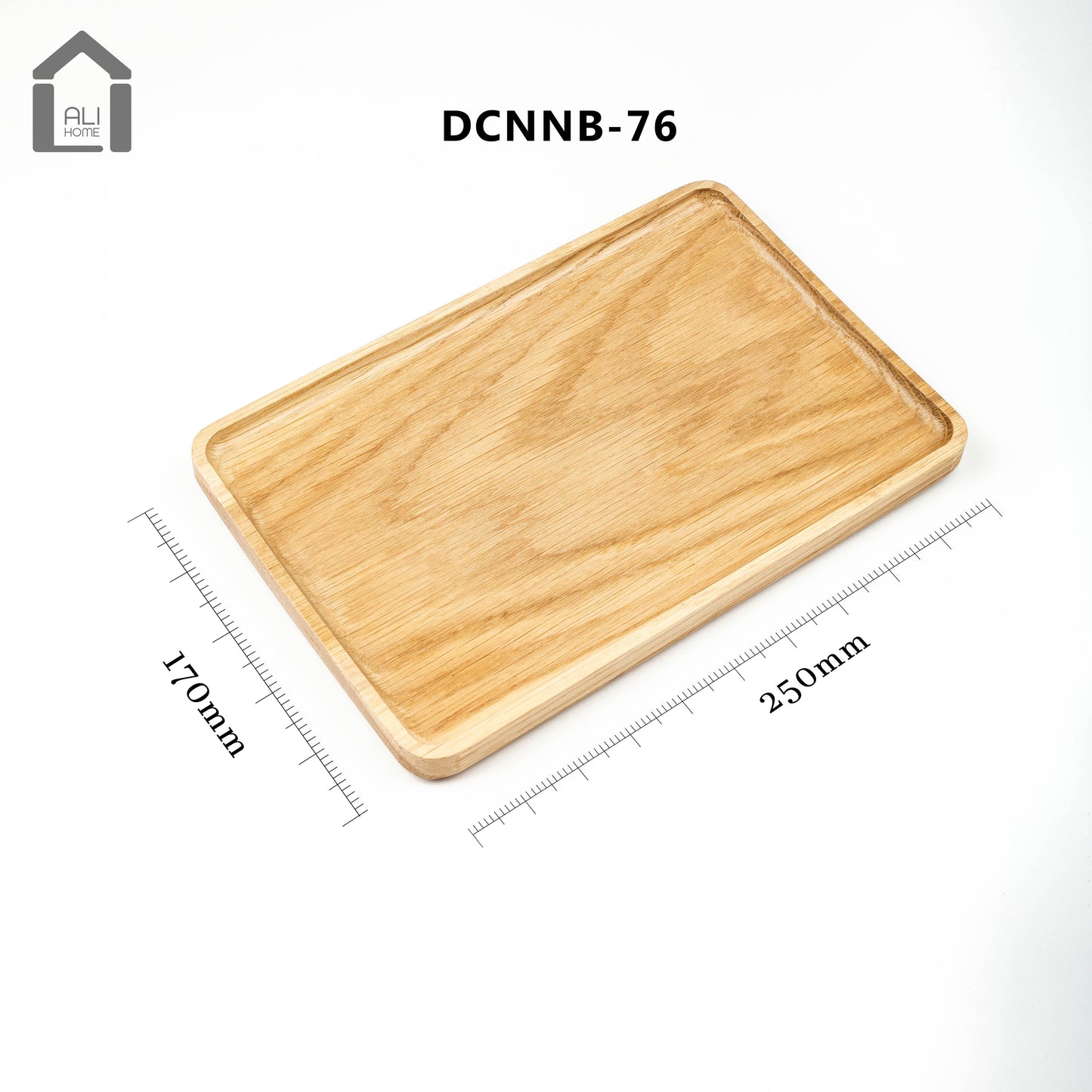 ALIHOME® Light Oak Decorative Rectangle Trays | Set of 3