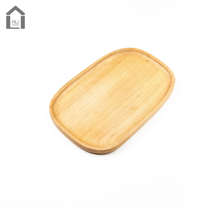 ALIHOME® Light Wooden Oval Decorative Tray | KONB-72