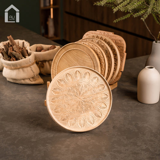 ALIHOME® Light Wooden 8" Plate | DTHV17HNB-35