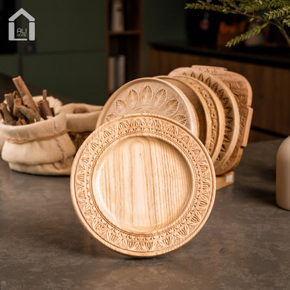 ALIHOME® Light Wooden 8" Plate | DTHV09NB-38