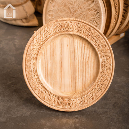 ALIHOME® Light Wooden 8" Plate | DTHV09NB-38