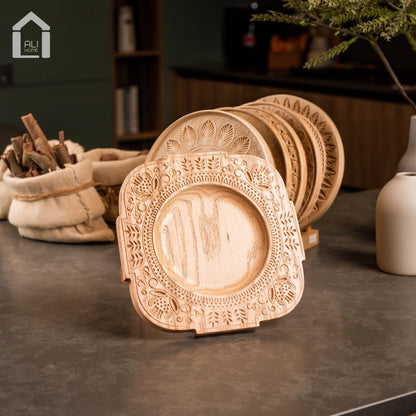 ALIHOME® Light Wooden 8" Plate | DVHV01NB-40