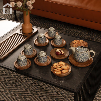 ALIHOME® Combo Teapot & Teacup Tray | Light