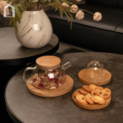 ALIHOME® Light Round Tea & Snack Tray | Set of 3